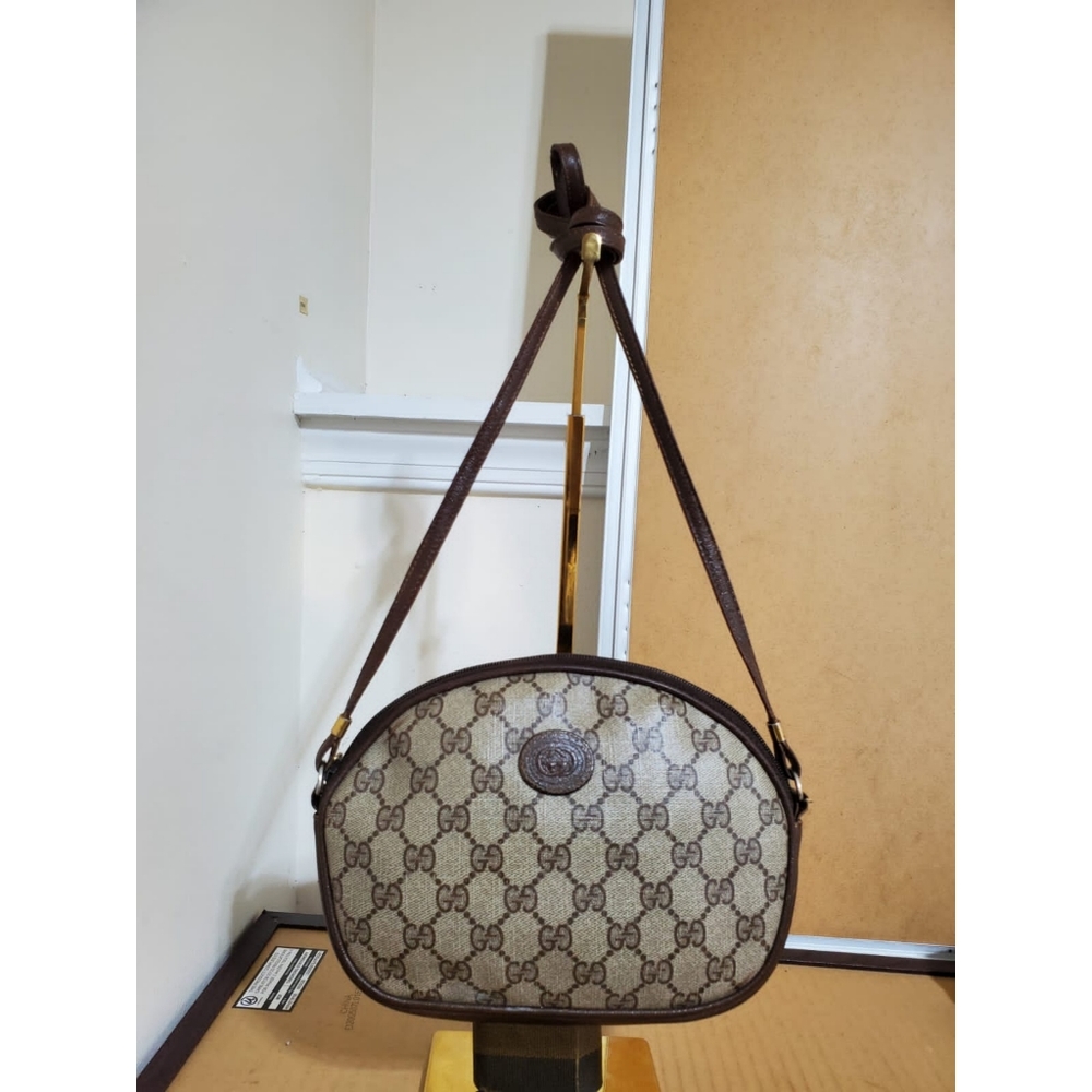 Gucci Vintage Supreme PVC Monogram Crossbody Bag - Picture 5 of 14